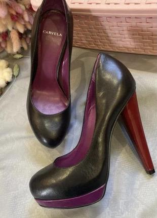 Шкіряні туфлі carvela в стилі zara boohoo clarks