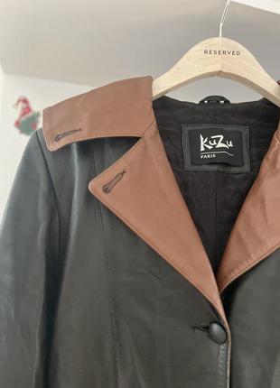 Крутое винтажное кожаное пальто asos4 фото