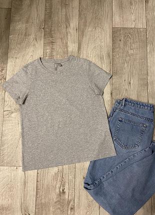 Базовая серая футболка от asos, размер 46-48