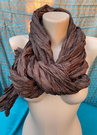 Палантин шелковый , жатый бренд:fraas