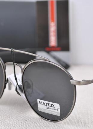 Фірмові круглі окуляри сонцезахисні matrix polarized mt83473 фото