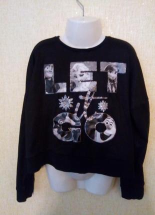 Легкий свитшот джемпер frozen от george 9-10 лет р.134-140