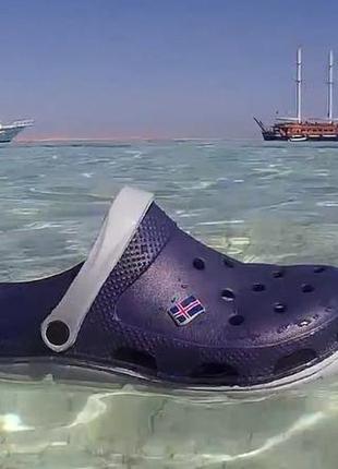 Сабо чоловічі крокси клоги темно-сині clogs2 фото