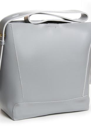 Женская кожаная сумочка alex rai 38-8726 light-grey