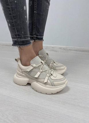 ❤️ кожаные кроссовки