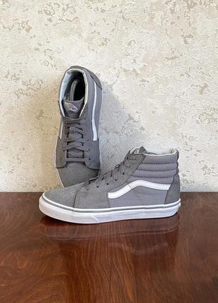 Кроссовки vans off the wall old school серые размер 38 замшевые кеды