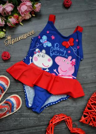 Купальник nutmeg с peppa pig 1-1.5года1 фото