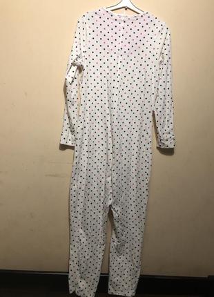 Комбинезон пижама для сна m&s хлопок трикотаж2 фото