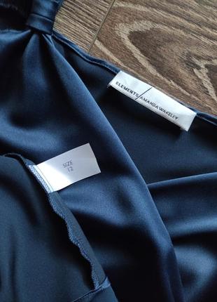 Amanda wakeley elements сатинова сукня на запах l7 фото