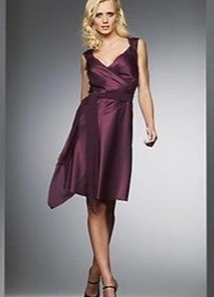 Amanda wakeley elements сатинова сукня на запах l2 фото