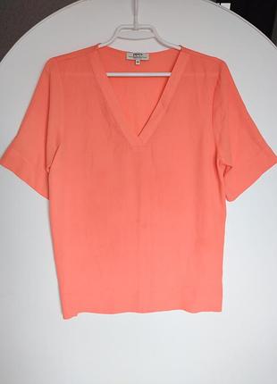 Шифонова блузка футболка оранжева
