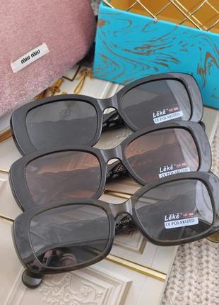 Красивые женские узкие солнцезащитные очки leke polarized6 фото