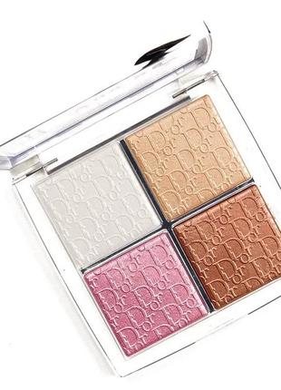 Палетка для сияния лица dior backstage glow face palette - 001 universal2 фото