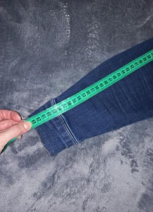 Темно-синяя мужская джинсовая рубашка с длинным рукавом💣💥💪7 фото