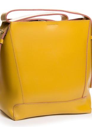 Podium сумка жіноча класична шкіра alex rai 38-8726 yellow