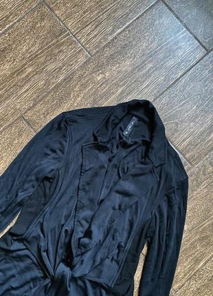 Очень красивый черный пиджак с шелком6 фото