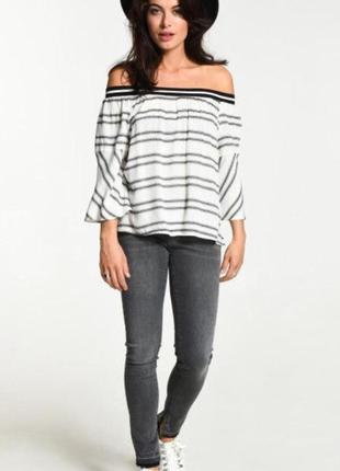 Крута блуза блузка в смужку топ eksept