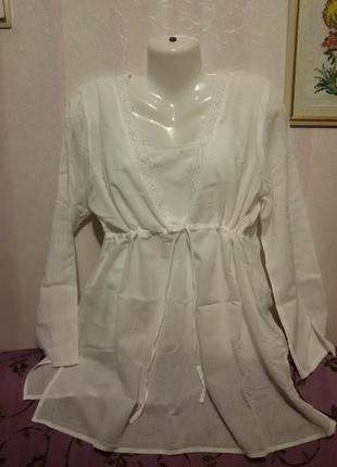 Туника котоновая индия (пог 64 см ) + майка    (19)