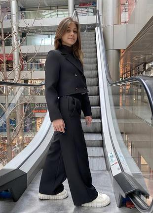 Стильный костюм для девочек пиджак и брюки палаццо, размеры на рост 134 - 160 + видеообзор