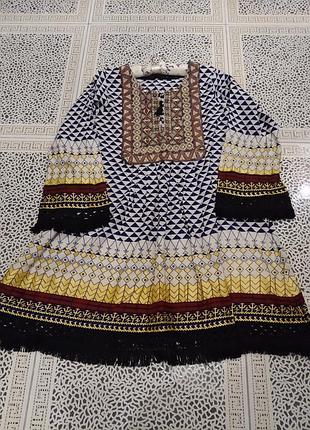 Красивейшая турецкая туника-платье от mushtaq sons размер m,l,xl