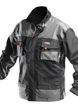 Куртка робоча neo tools куртка робоча neo, розмір m (50), 267 г/м2, посилена, сіра (81-210-m)