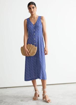 Сукня &amp; other stories sleeveless button up midi dress / 42