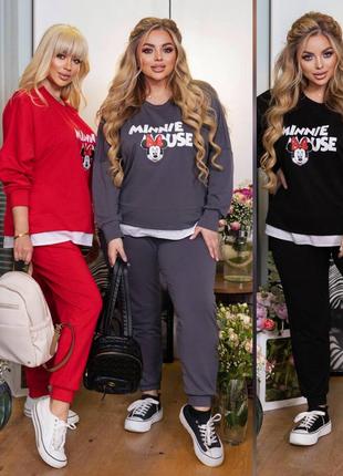 Стильний жіночій костюм, батал 50-60 розміри