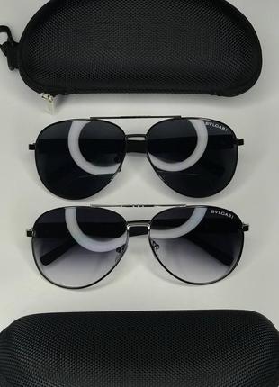 Сонцезахисні окуляри bvlgari black aviator2 фото