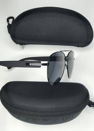 Сонцезахисні окуляри bvlgari black aviator4 фото