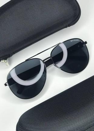 Сонцезахисні окуляри bvlgari black aviator8 фото