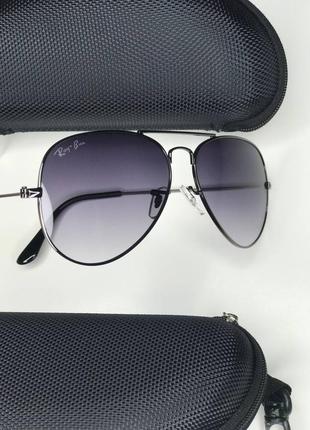 Очки ray ban aviator капельки (унисекс)4 фото