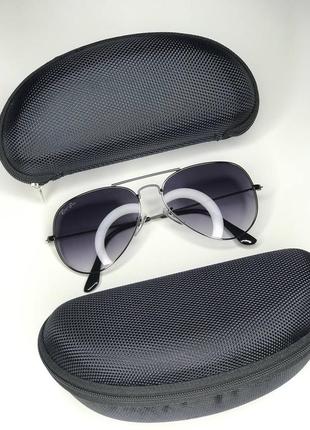 Окуляри ray ban aviator крапельки (унісекс)6 фото