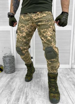 ⚡️ штани весняні військові 5.11 з наколінниками піксель зсу