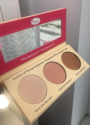 Шикарная палетка 3 в 1 the balm sisters