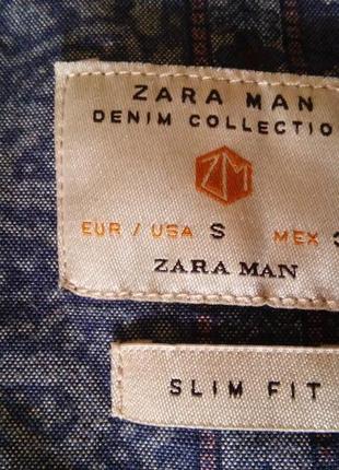 Рубашка zara man denim collection6 фото