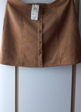 Спідниця жіноча коричнева розмір ххл, юбка міні, миниюбка