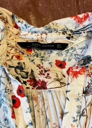 Сукня-сорочка zara (платье-рубашка)7 фото