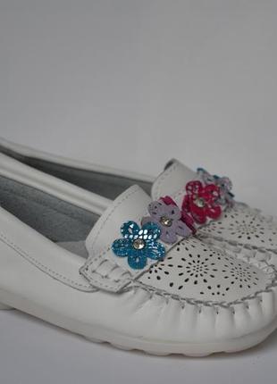 Кожаные туфли мокасины для девочек kellaifeng5 фото