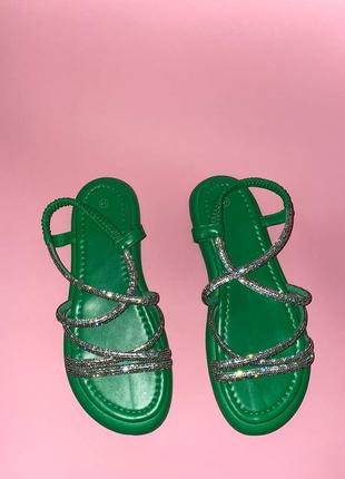 ❤️ стильные босоножки со стразами