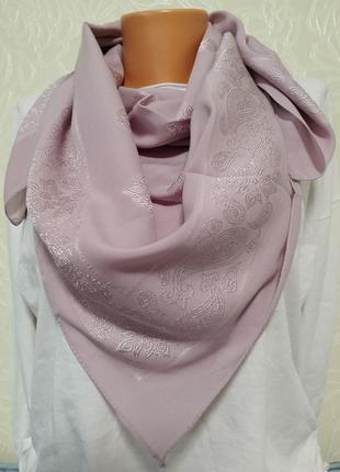 Сиреневый розовый шифоновый турецкий тонкий платок, платок весна лето
