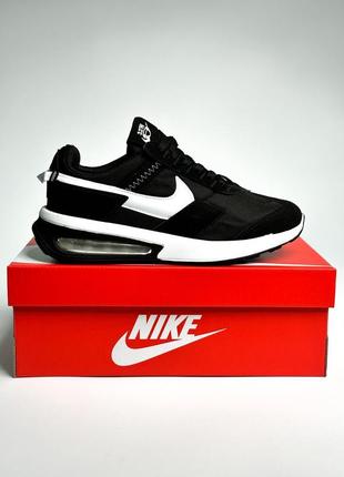 Мужские демисезонные спортивные кроссовки nike air max pre day black