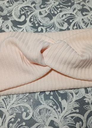 Повязка чалма на голову в рубчик