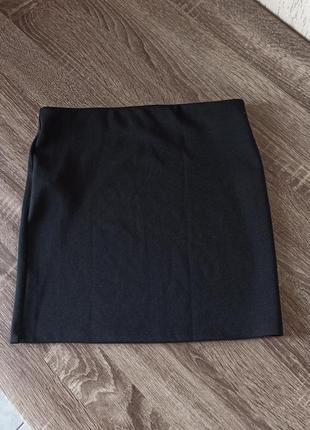 Базовая черная мини юбка alcott