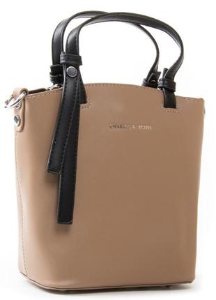 Сумка женская классическая кожзам fashion 01-06 17059 хаки