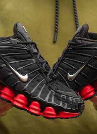 Nike shox lt black\red кроссовки 6
