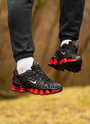 Nike shox lt black\red кроссовки 2