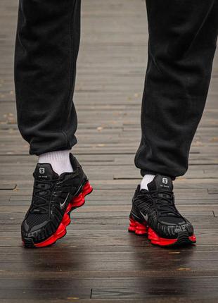 Nike shox lt black\red кроссовки 10