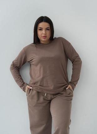 Качественный базовый женский лонгслив 5 цветов фемели лук