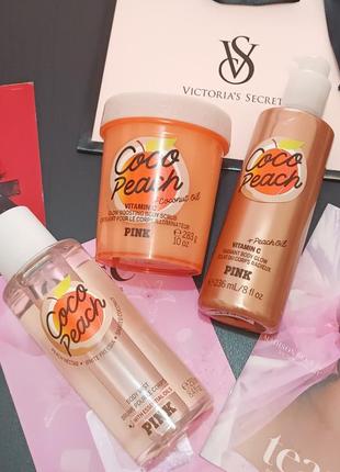 Новинка! парфумований спрей міст coco peach victoria's secret виктория сикрет вікторія сікрет pink оригінал3 фото