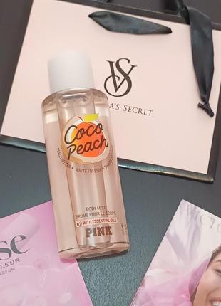 Новинка! парфумований спрей міст coco peach victoria's secret виктория сикрет вікторія сікрет pink оригінал